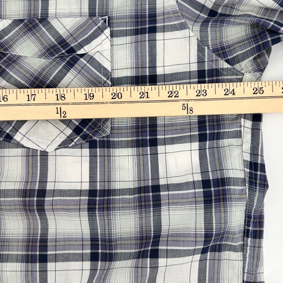 Levi's XXL Mens Button Up Shirt Plaid Long Sleeve Casual Relaxed Fit - Picture 9 of 12